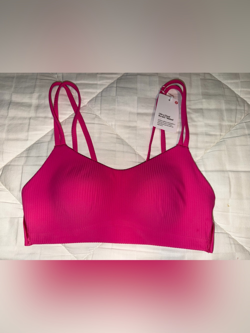 Lululemon Bright Hot Pink Strappy Bralette